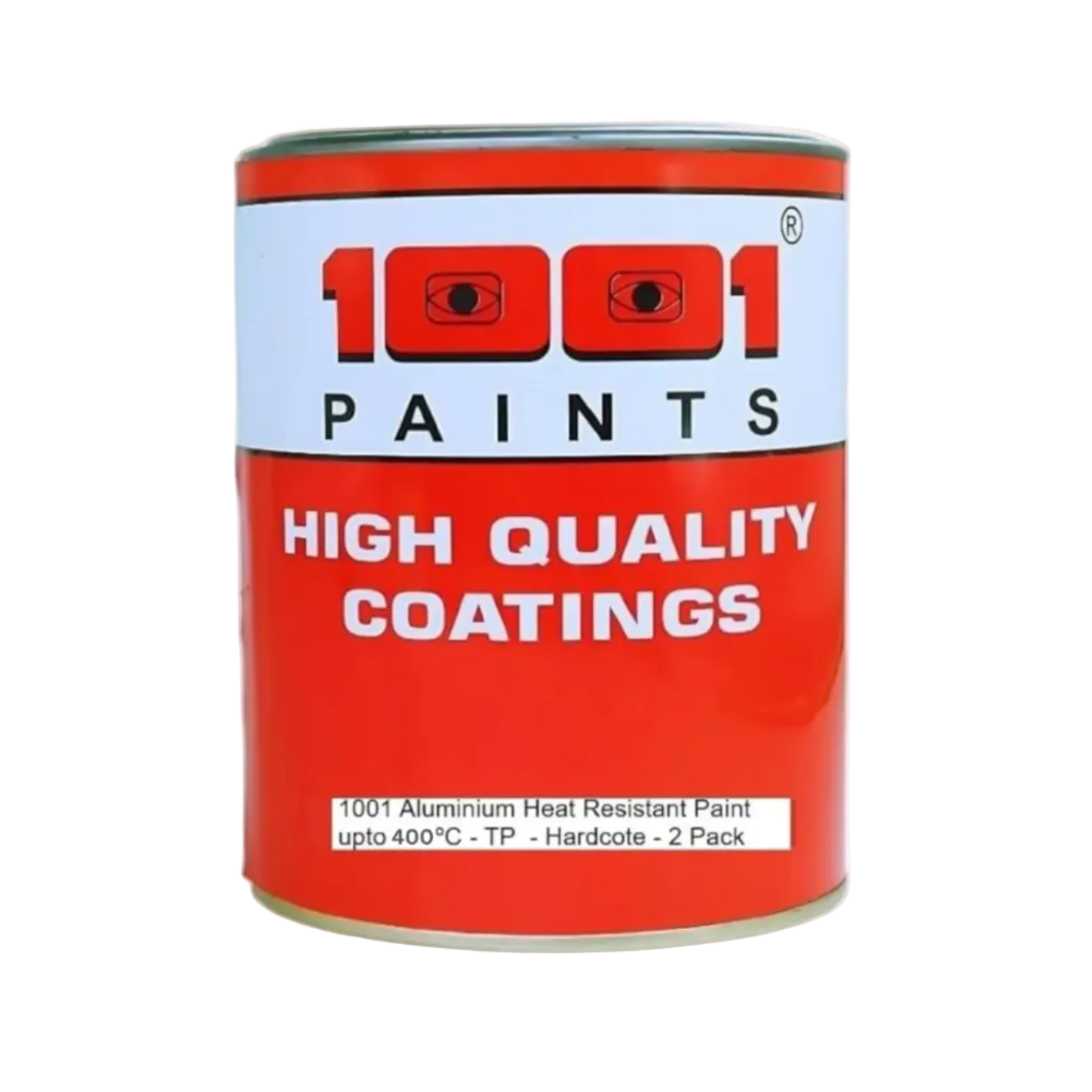 Can of 1001 Paints high quality coatings on a white background