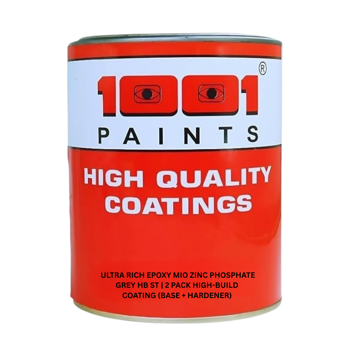 1001 Ultra Rich Epoxy MIO Zinc Phosphate Grey HB ST | 2 Pack High-Build Coating (Base + Hardener) Super AF