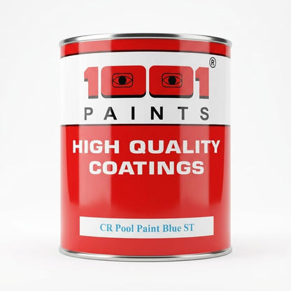 1001 Chlorinated Rubber Pool Paint – Blue | Chlorine-Resistant, UV-Protected, Long-Lasting Finish for Swimming Pools & Water Tanks | Smooth & Glossy Surface