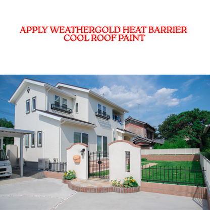 1001 Weathergold Heat Barrier A Cool Roof Coating/Heat Reflective Paint Super AF