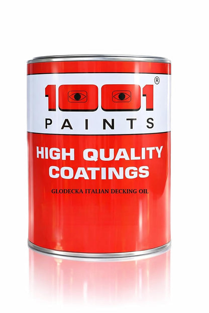 1001 Glodecka Italian Decking Oil St | Premium Wood Protection Oil | UV & Water Resistant | For Outdoor Wooden Decks, Floors & Furniture, Long-Lasting for Hardwood Surfaces - 1 Ltr