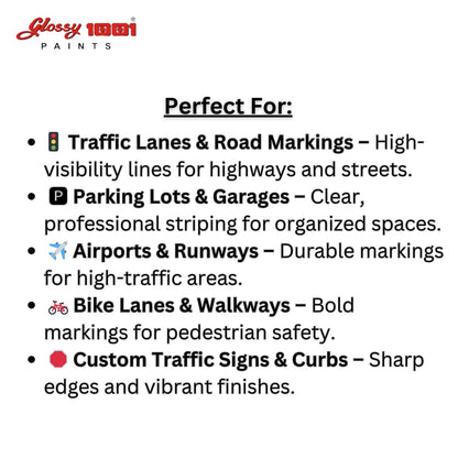 1001 Specialised Coating Road Marking Paint For Curb, Traffic Road, Pavement Striping, Parking Lots, Crosswalks, Driveways, Airports, Traffic Signs, Painting, Arts & CraftsSuper AF