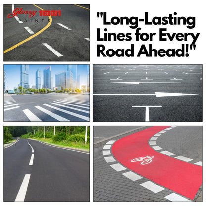 1001 Specialised Coating Road Marking Paint For Curb, Traffic Road, Pavement Striping, Parking Lots, Crosswalks, Driveways, Airports, Traffic Signs, Painting, Arts & CraftsSuper AF
