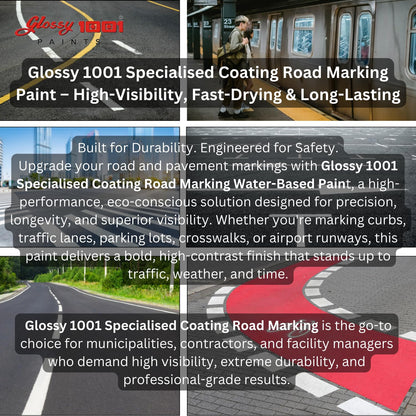 1001 Specialised Coating Road Marking Paint For Curb, Traffic Road, Pavement Striping, Parking Lots, Crosswalks, Driveways, Airports, Traffic Signs, Painting, Arts & CraftsSuper AF