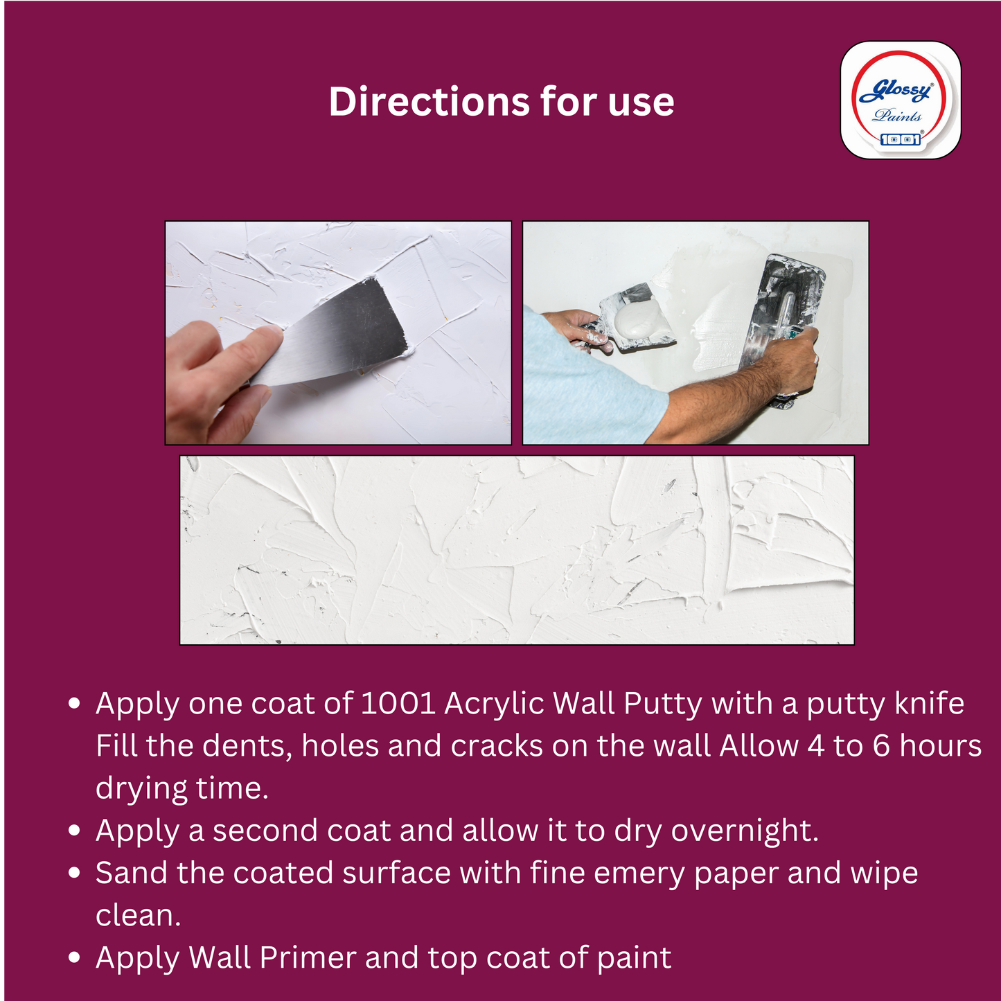 1001 Acrylic Wall Putty