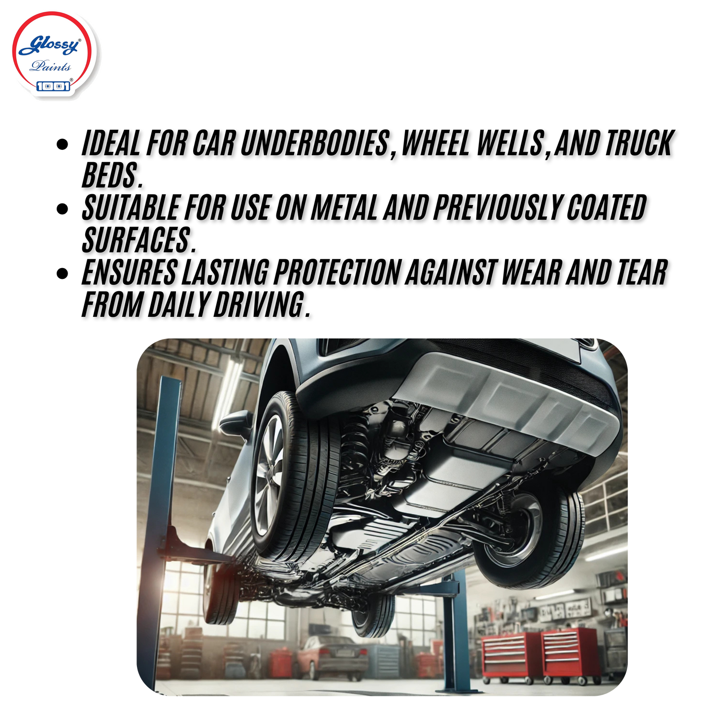 1001 Anti Rust Treatment for Car Under Body Black