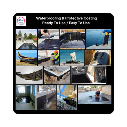 1001 Ready Mixed Paint, RMP Brushing Bituminous, Black, Lead Free, Acid Alkali and Heat Resisting ST - IS 158 Super AF