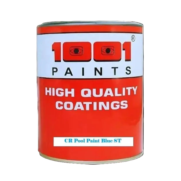 Red paint can with '1001 Paints' branding on a white background