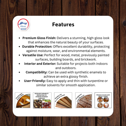 1001 Waterproof Synthetic Clear Varnish - Super Gloss