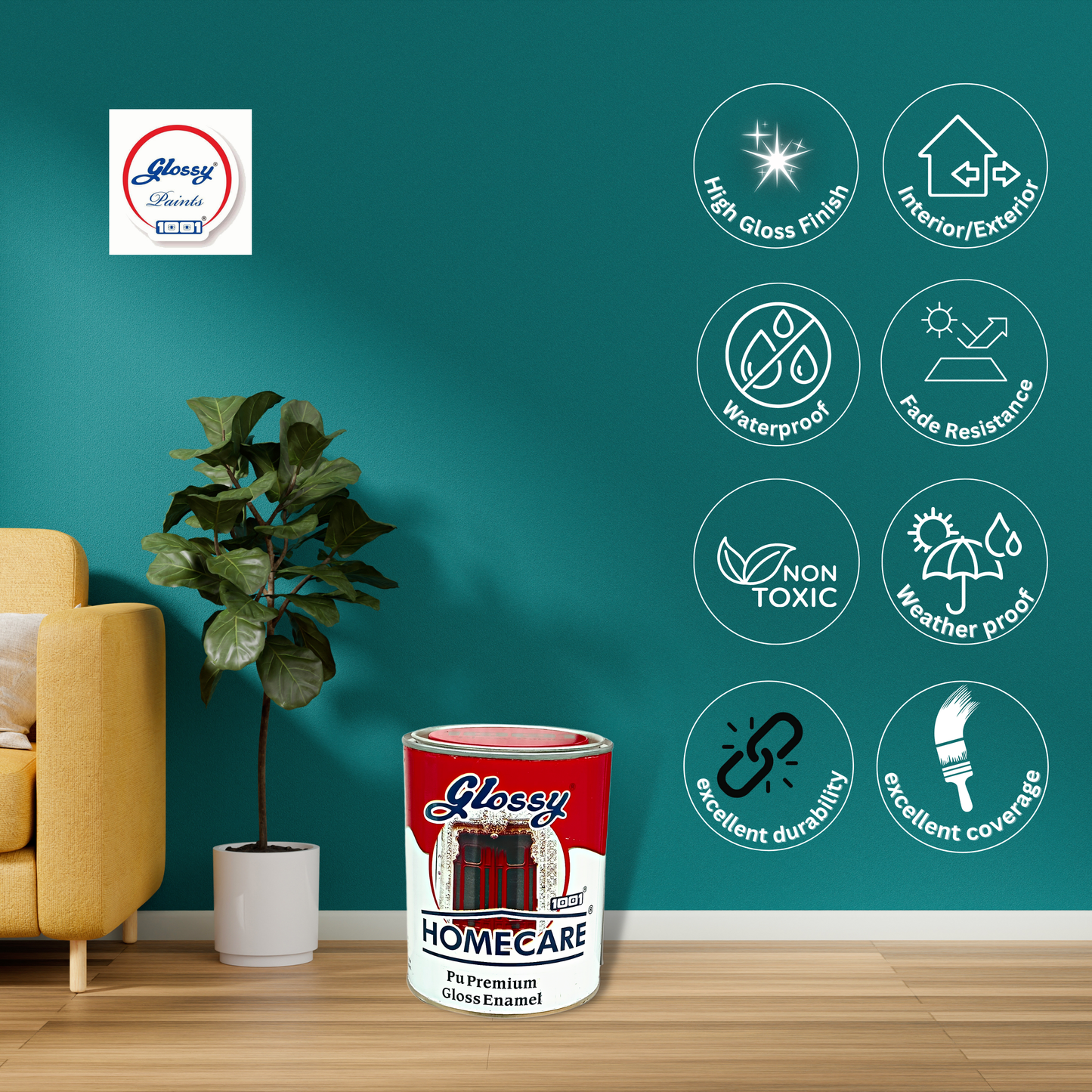 1001 Homecare Premium Gloss PU Enamel