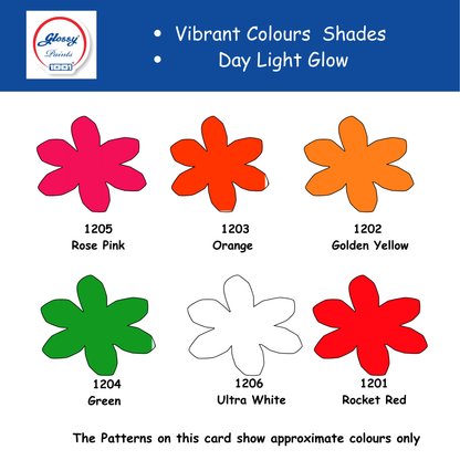 Artist Acrylic Flurocent Paint 12x50 Pack