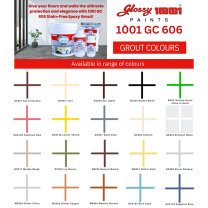 1001 GC 606 Stainfree Epoxy Grout for Floors and Walls Super AF