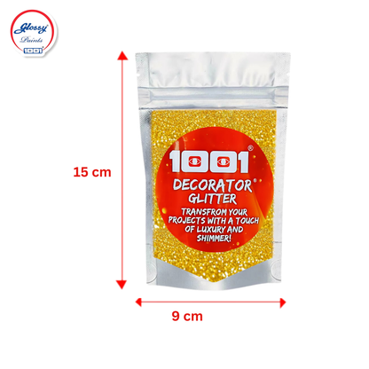 Glossy Decorater Glitter for Epoxy Grout, Art Epoxy, Speaker Paint Golden