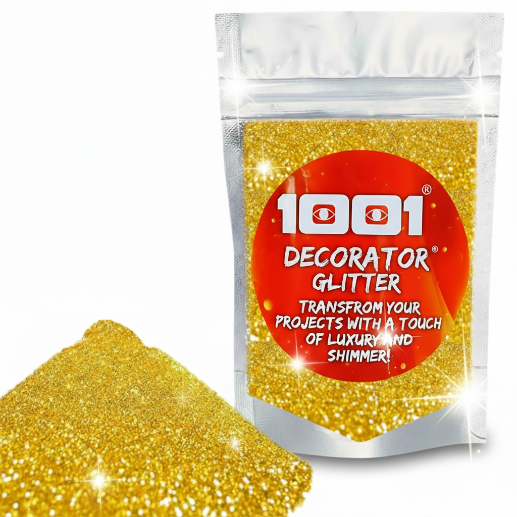 Glossy Decorater Glitter for Epoxy Grout, Art Epoxy, Speaker Paint Golden