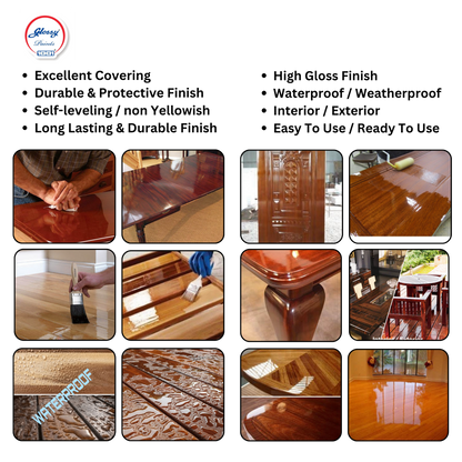 1001 Tuff Wood 1K Polyurethane Clear Wood Finish - Gloss