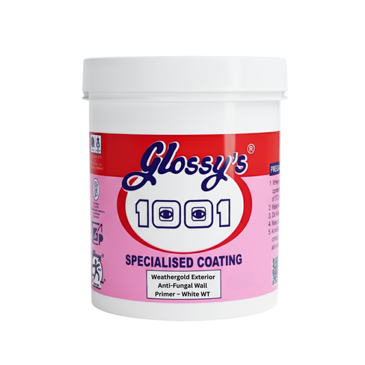 1001 Weathergold Exterior Anti-Fungal Wall Primer – White WT – Weather-Resistant Base Coat for Exterior Walls Super AF