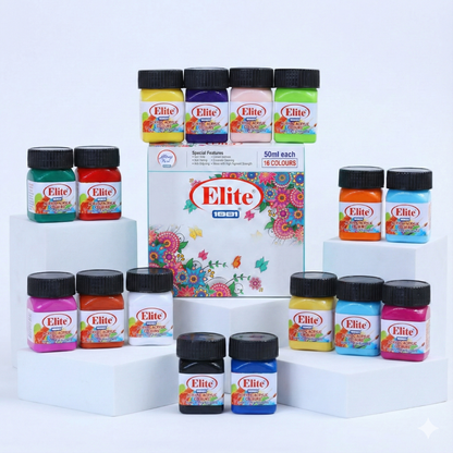 Elite Artist's Acrylic Non Metallic Colours for Multisurface Super AF