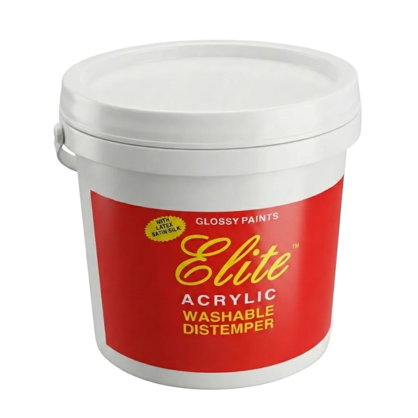1001 Elite Acrylic Washable Distemper Wall Paint White Smooth finish WT Super AF