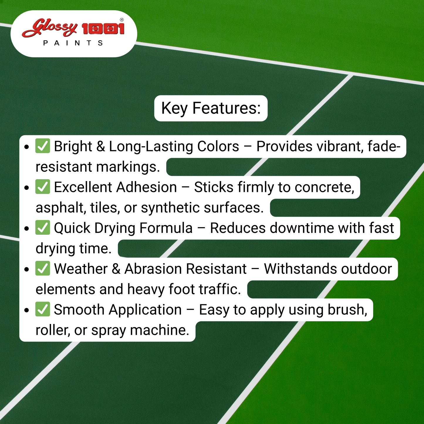 1001 White Line Marking Paint for Sports Court