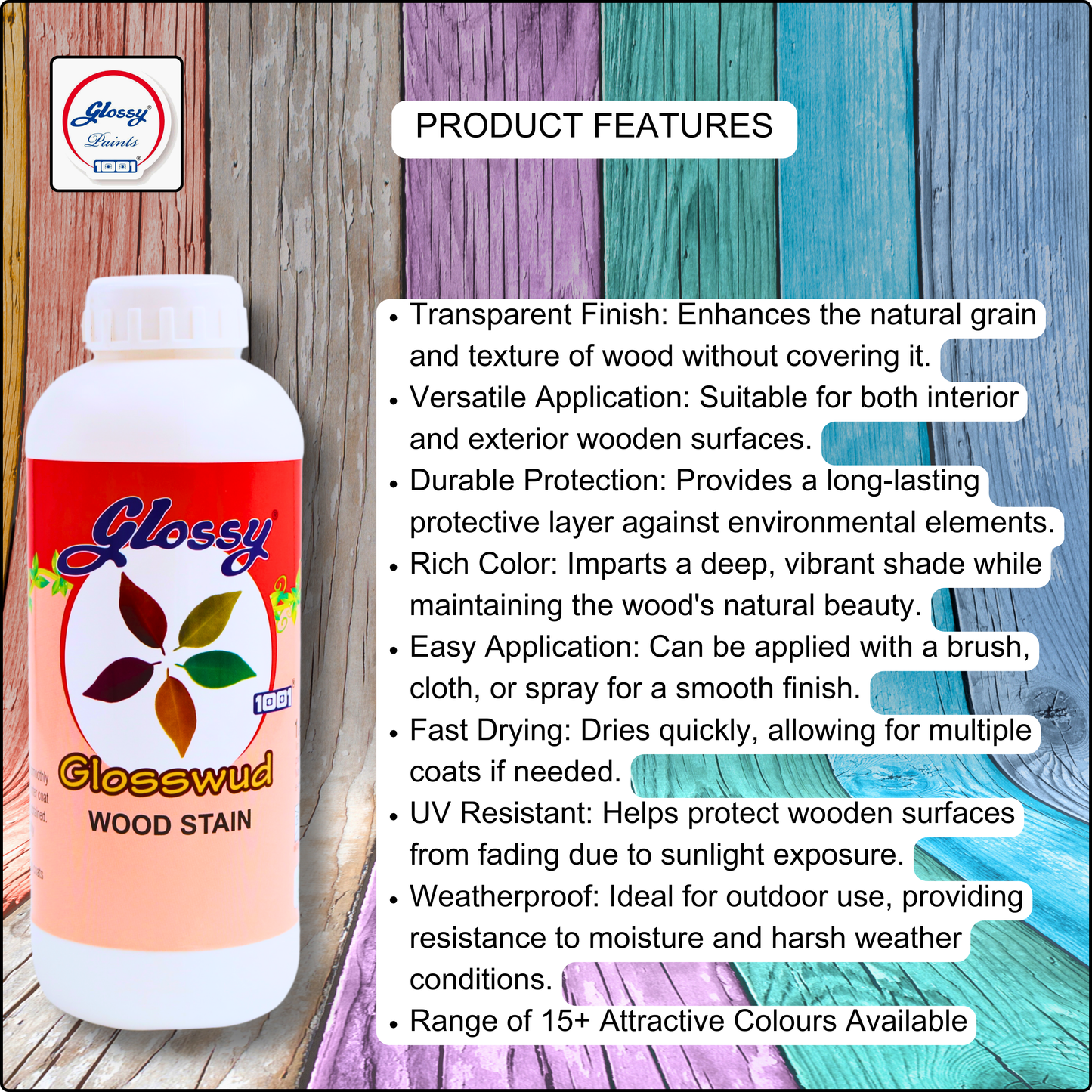 1001 Glosswud Wood Stains