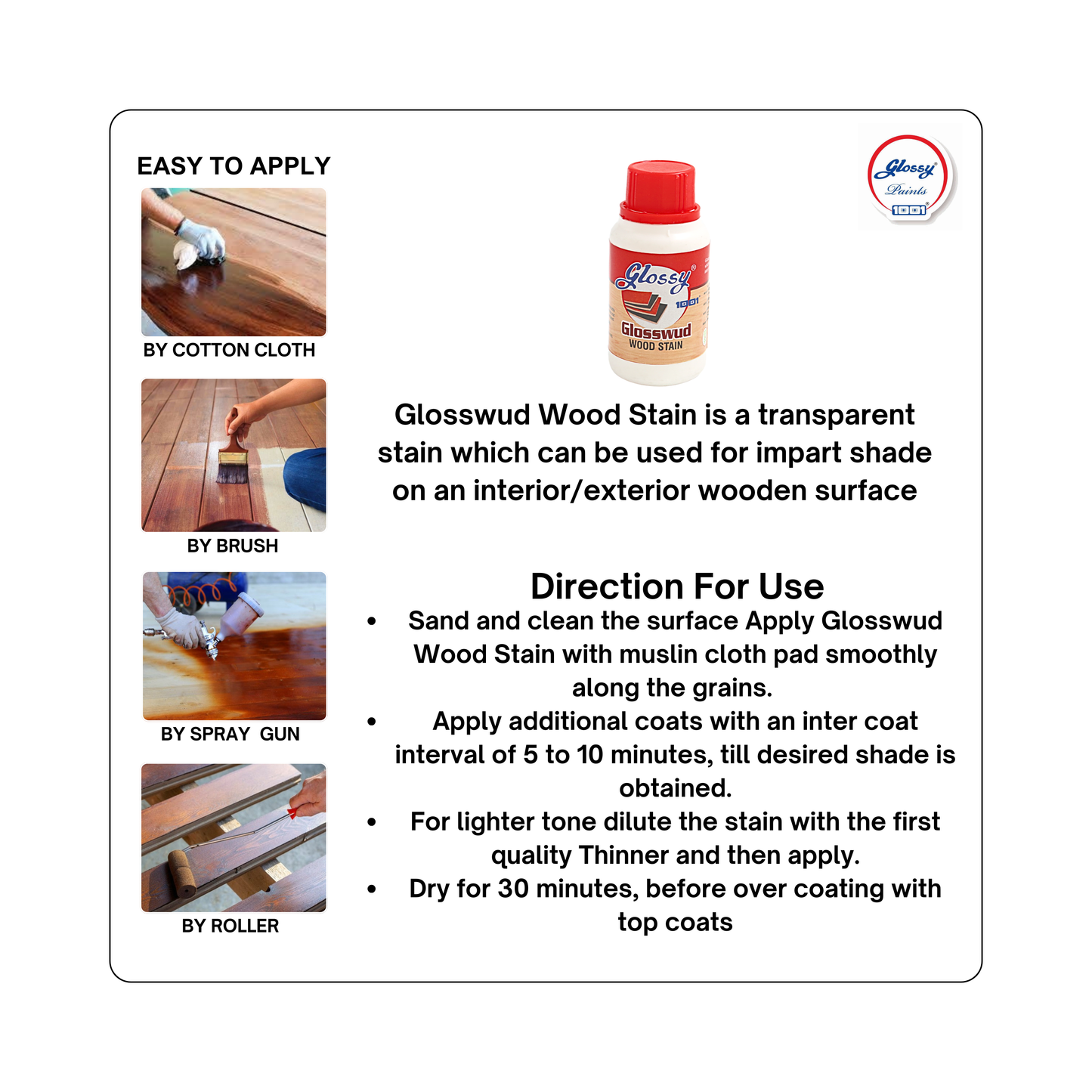 1001 Glosswud Wood Stains